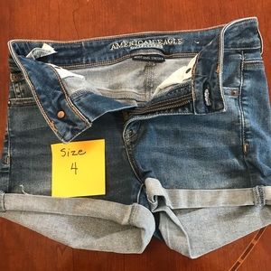American eagle jean shorts. Hardly worn, size four